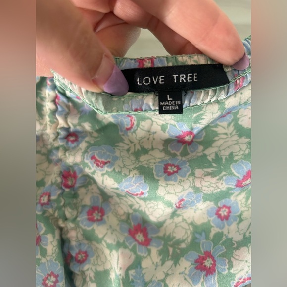 Live tree floral mini dress size L‎ - Picture 3 of 4